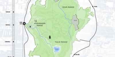 Mapa sanjay gandi je nacionalni park