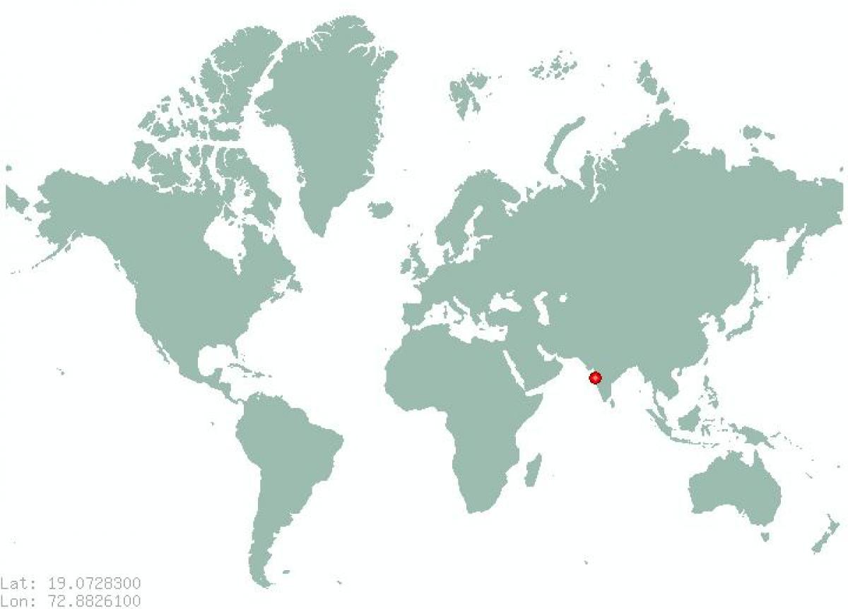 Mumbai na svijetu mapu