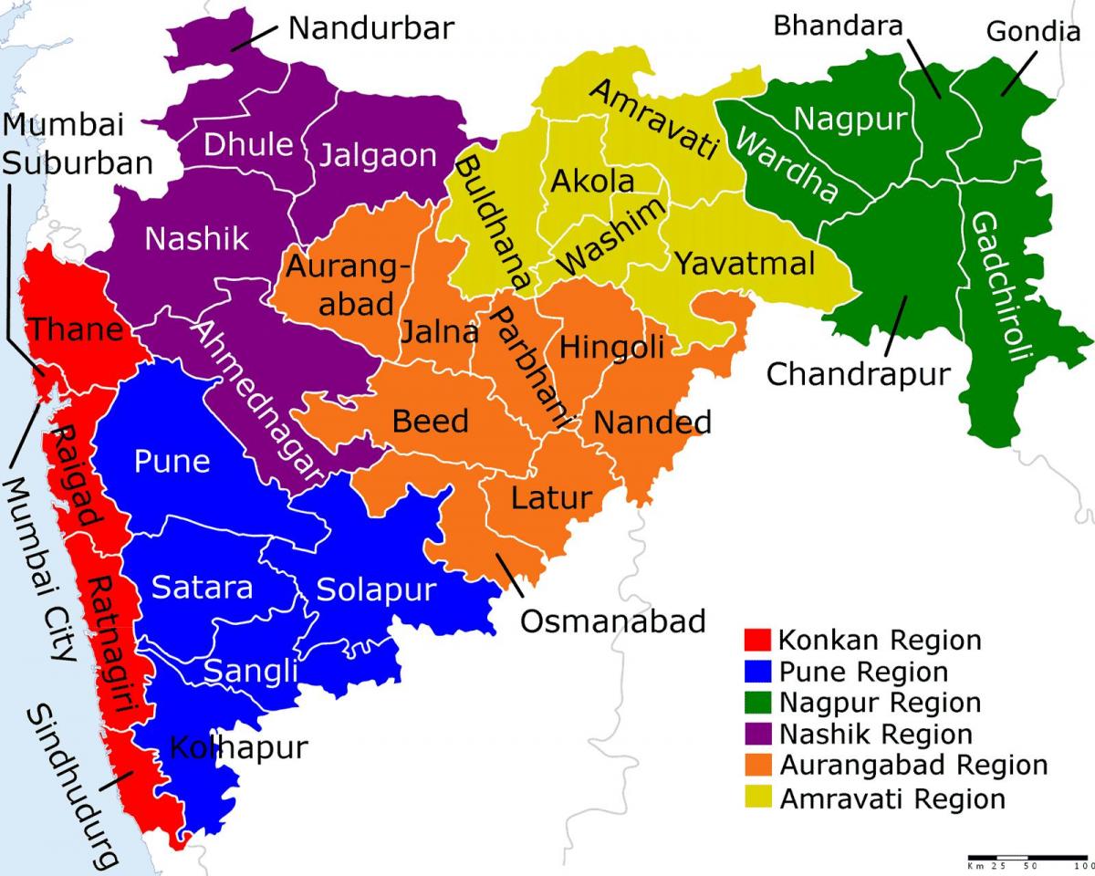 mapa Maharashtra Mumbai