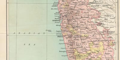 Mapa Bombaj predsjedništva