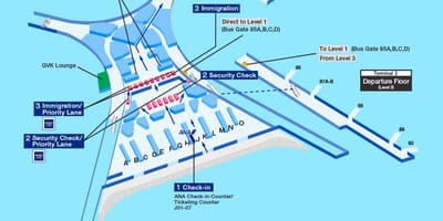 Chhatrapati Šivadži međunarodni aerodrom mapu