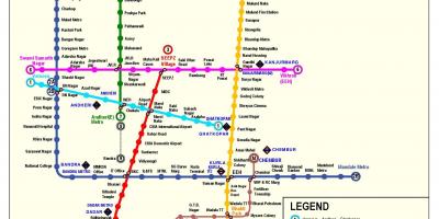 Mumbai metro stanicu mapu
