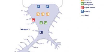 Terminal 2 Mumbai aerodrom mapu