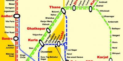 Mumbai centralnu liniju stanice mapu