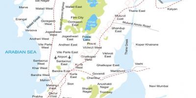 Bombaj država mapu