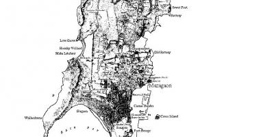 Mapa Mumbai ostrvo