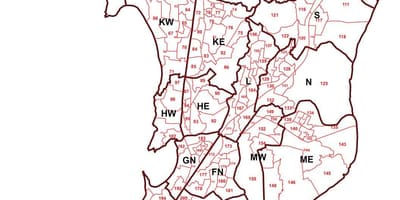 Mumbai kartu područja mudar
